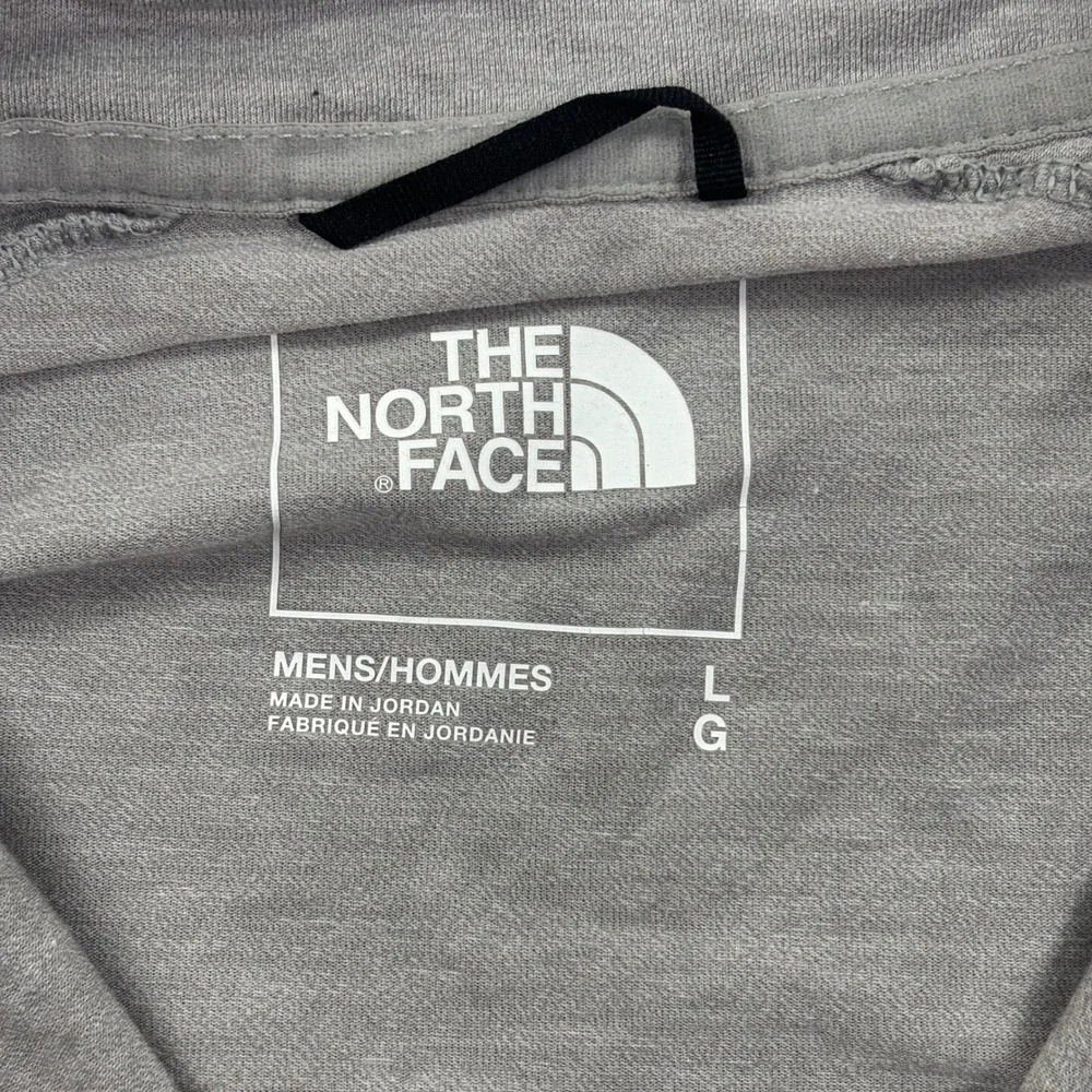 The‎ North Face Quarter Zip Pullover Large Grey Long Sleeve Performance Men's